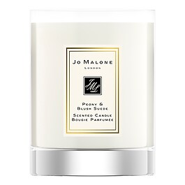 Peony & Blush Suede Travel Candle - Mum
